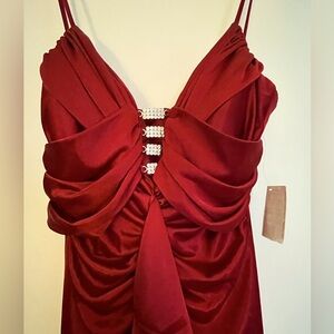 NWT Dress Prom, Formal, Dark Red, Size 3/4